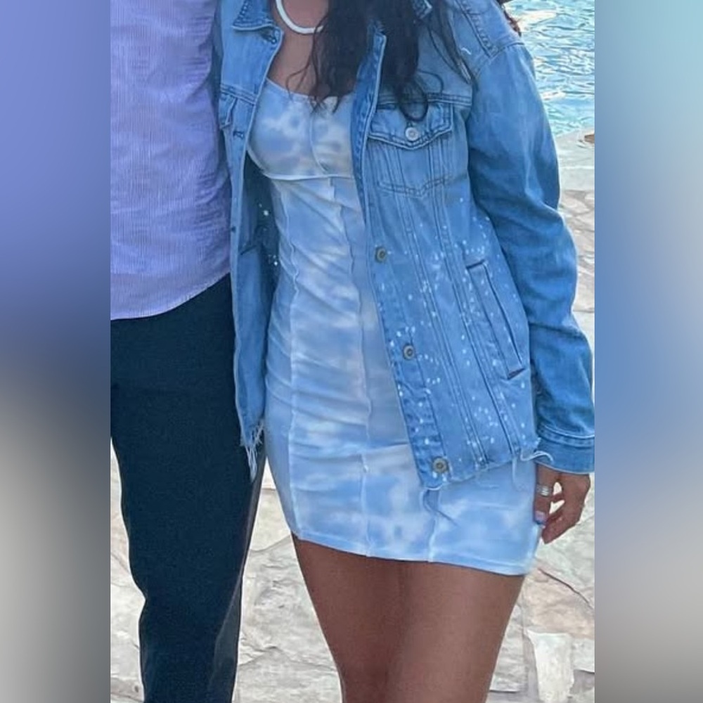 Tilly's Light Blue dress tie dye